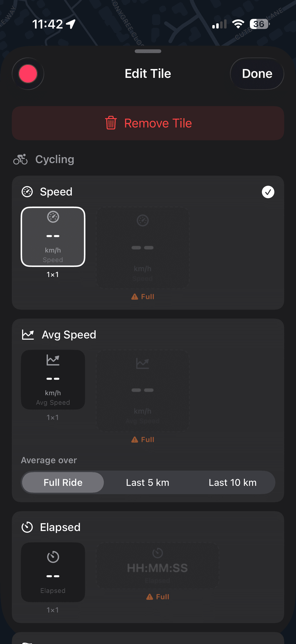 The tile catalogue with every available live metric